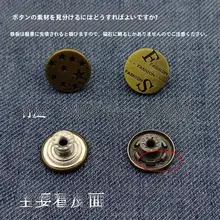 純銅亜鉛合金製 ヴィンテージテイストのデニムパンツ用バックル【アンティークシルバー】