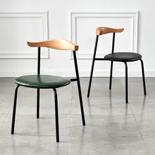 ダイニングチェア 家庭用 ソフトバック 椅子 ウッド モダンシンプル リラックス