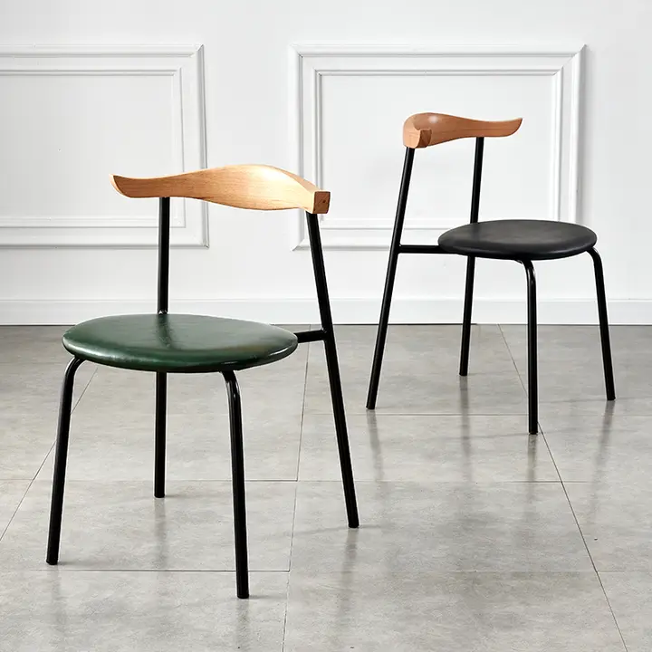 ダイニングチェア 家庭用 ソフトバック 椅子 ウッド モダンシンプル リラックス