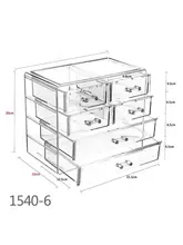 アクリル製 抽斗式収納ボックス【ネイル用品・文房具・化粧品整理用】