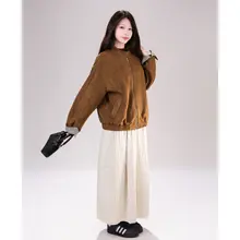 立体感ある花苞デザインの高腰Aラインスカート【レトロ・キルティング加工・女性用】