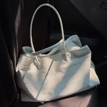 ナイロンキャンバス製 多機能単肩トートバッグ【通勤用・女性用・収納ポケット多数】