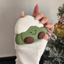 抹茶雪山デザインのAirPods Pro用シリコンイヤホンケース【かわいい・男女兼用・耐衝撃】