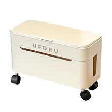 電源タップ収納ボックス【車輪付き・コード整理・隠し収納】