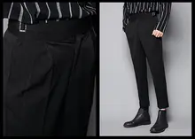 メンズファッション テーパードパンツ【カジュアル・9分丈・ストレッチ・英倫スタイル】