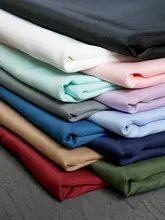 春秋用マットなストライプデザインポリエステル生地【純色・シャツ用・漢服構造・制服適用】