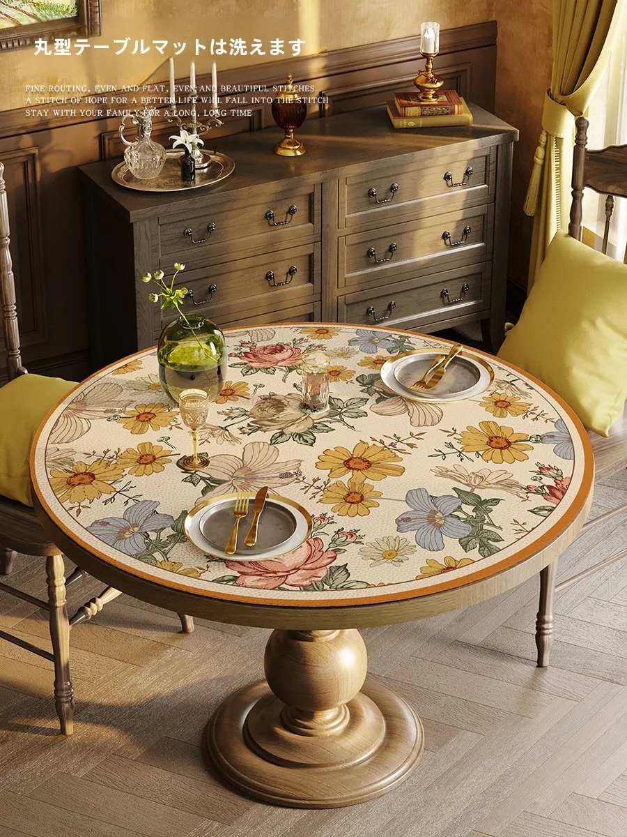 テーブルセッティングの基本は、マットから始まる？高級感と実用性を両立する円形レザーマットの選び方