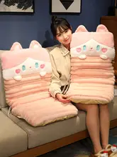 冬用 厚手オフィス用ヒーティングチェアクッション【一体型・背もたれ付き・快適】