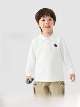 ポロシャツ キッズ ボーイズ 長袖 プレッピースタイル インナー 春 秋