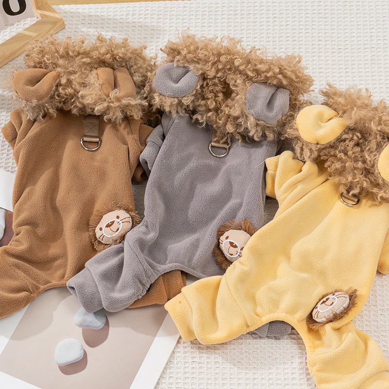 犬用秋冬服：蓬牧のかわいいデザイン四脚衣で冬の寒さをしっかり防ぐ