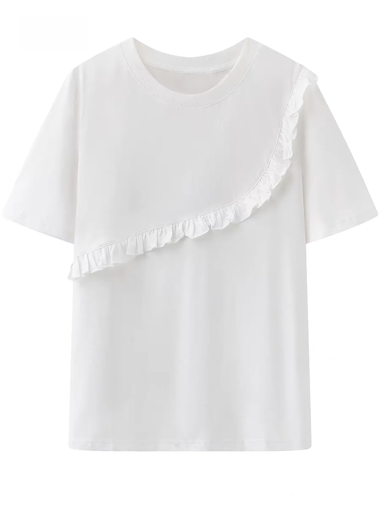 白Tシャツをきれいめに仕上げるには？法式リズムの純棉短袖が答えになる