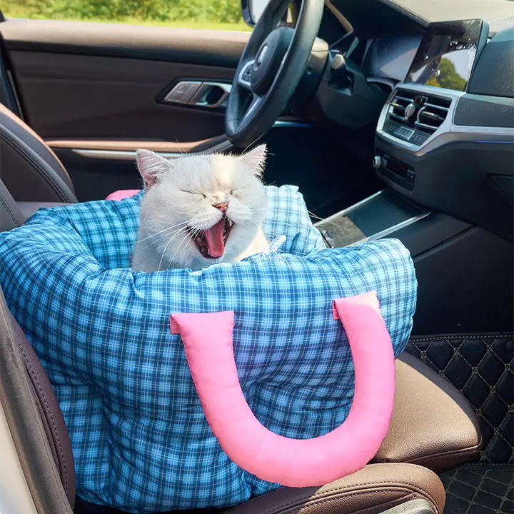 ZEZE ペット用車載ベッド【安全シート・持ち運び可能・ソファタイプ】