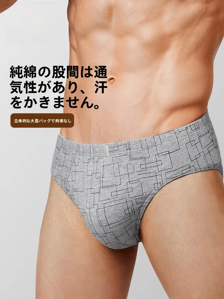 ナイトブラ 男性用 おすすめモデル：Septwolves 七匹狼 コットン抗菌三角裤