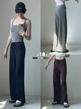 快適なランニング用ドライフィットロングパンツ【女性用・薄手・ゆったりシルエット・ヨガ対応】