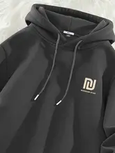 フード付き メンズ 秋用 厚手カジュアルスウェットシャツ【ゆったりシルエット・長袖】