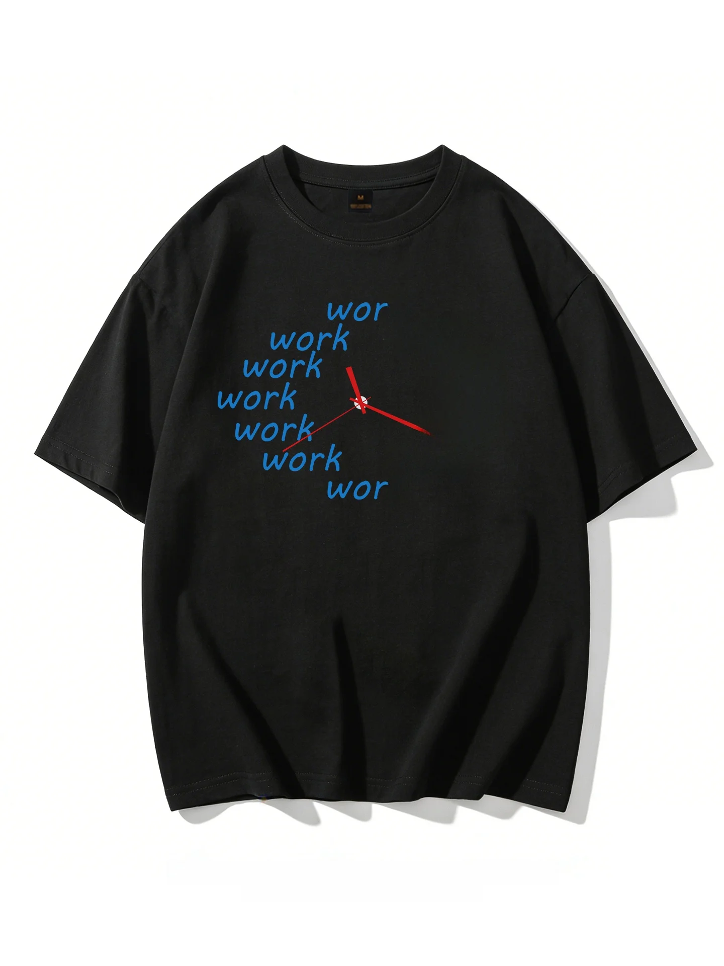 デザイン性のある時計プリントTシャツ：ユニセックス向けのカジュアルスタイルとは
