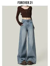 トレンドの白色ワイドレッグデニムパンツ【ハイウエスト・フィット・フレアデザイン】