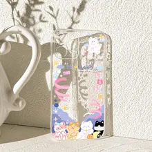 かわいいカートゥーン猫耳デザインのiPhoneケース【シリコン製・14ProMax対応・個性的】