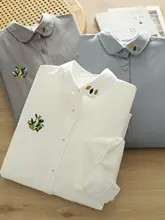 カレッジ風スイートバニー刺繍ボトムシャツ