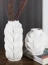 わびさび風陶器レトロフラワーウェア大 花瓶