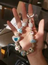 豪華な携帯電話ストラップ【ビンテージデザイン・民族風・ハンドメイドビーズ・装飾用ブレスレット・短め腕時計用】