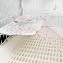 ペット用ハンギングアイアンプラットフォーム【ウサギ・モルモット用・内蔵アイアンネットボード】