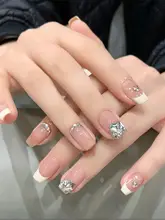 超輝きのシャンパンホワイトミニ異形平底クリスタルネイルデコレーション【ネイル小物】
