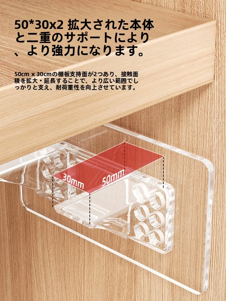 穴あけ不要のL型三角支架：クローゼット上部デッドスペースを効果的に解決する収納システム