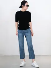 極上の柔らかさのウールタートルネックトップス【シームレスデザイン・小さめの丸首】