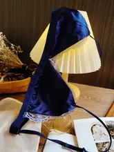 フランス風の極薄で快適なノーワイヤーセクシーサテン刺繍レース三角ブラジャー（セットアップ対応）