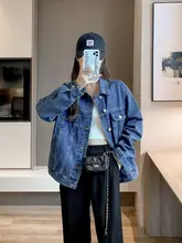 フィットデニムジャケット【アメリカンビンテージ風・長袖・ブルー】