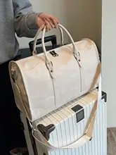 便利な旅行用トートバッグ【大容量・キャリーバッグに取り付け可能・女性用】