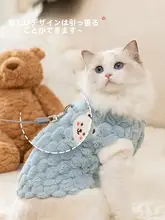 ペット用保温ベスト【小型犬・冬用・防毛・テディベアデザイン】