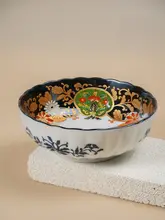 手作り皿 野菜皿 家庭用 丸皿 深皿 皿 陶器 食器 高級感