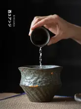 美しい青銅の点模様のティー洗浄器【復古スタイル・茶道用・家庭用】