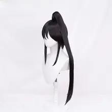 噬魂師 中務椿 コスプレウィッグ【黒のポニーテール】