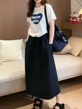 ウエストゴムデザインのハイウエストワイドレッグパンツ【ゆったりAライン・カジュアルスタイル】（セットアップ対応）