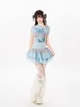 バレエスタイルのふんわりチュチュスカート【高腰・Aライン・ネット素材・小柄向け】