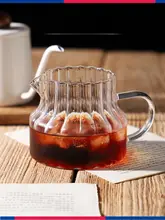 高硼硅ガラス製のコーヒーシェアポット【ハンドドリップ用・フィルター付き・スマートカップ】（セットアップ対応）