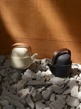 Suomuデザインの木製ハンドル付きティーポットセット【持ち運び便利・囲炉裏用茶具】