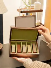 ブラックウォールナット製 印章収納ボックス【オフィス用・大容量・高品質】