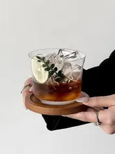 透明ガラスカップ【アイスアメリカーノ・ジュース用・家用】