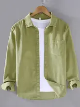 春季用 コットン製 ライトウェイト 長袖 チュニックシャツ【ストライプ・ゆったりシルエット】