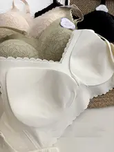 花柄レース ブラジャー【シームレス・ソフトサポート・絹とモダール混合・通気性・細ストラップ】