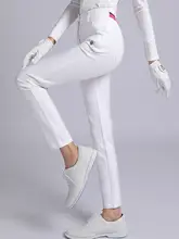 高弾性 レディース ゴルフパンツ【韓国デザイン・カジュアル・九分丈・夏用】