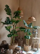 大型リアルグリーン植物 モンステラ【インテリア用・室内用・飾り用】