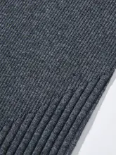 羊毛製 女性用フィットニットトップス【上品なデザイン・スリット入り】