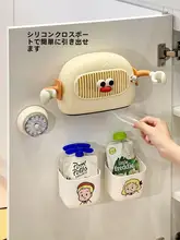 壁掛け冷蔵庫用 抽出式収納ボックス【フィルター付き・食品用ラップ収納・2in1】