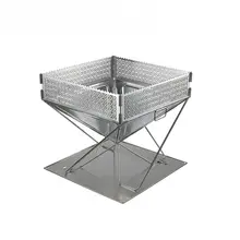 不銹鋼製 バーベキューグリル用風防リング【焚火台対応】