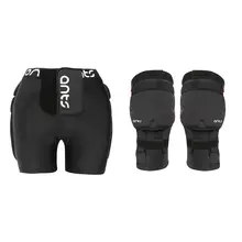 男女兼用 スノーウェア用膝と尻保護具【防護・防摔・分体式】（セットアップ対応）